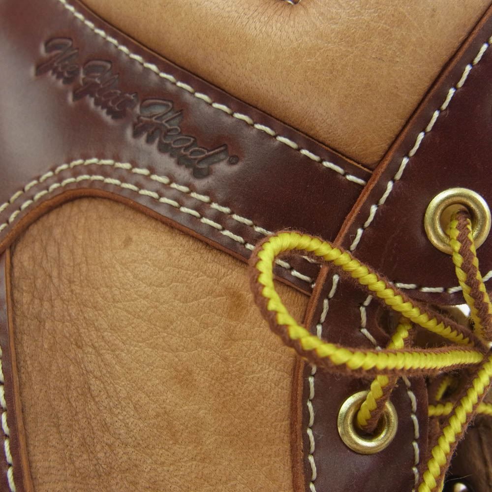 フラッドヘッド.コードバン×ディアスキンレザー ワークブーツ THE FLAT HEAD ザフラットヘッド コードバン × ディアスキン