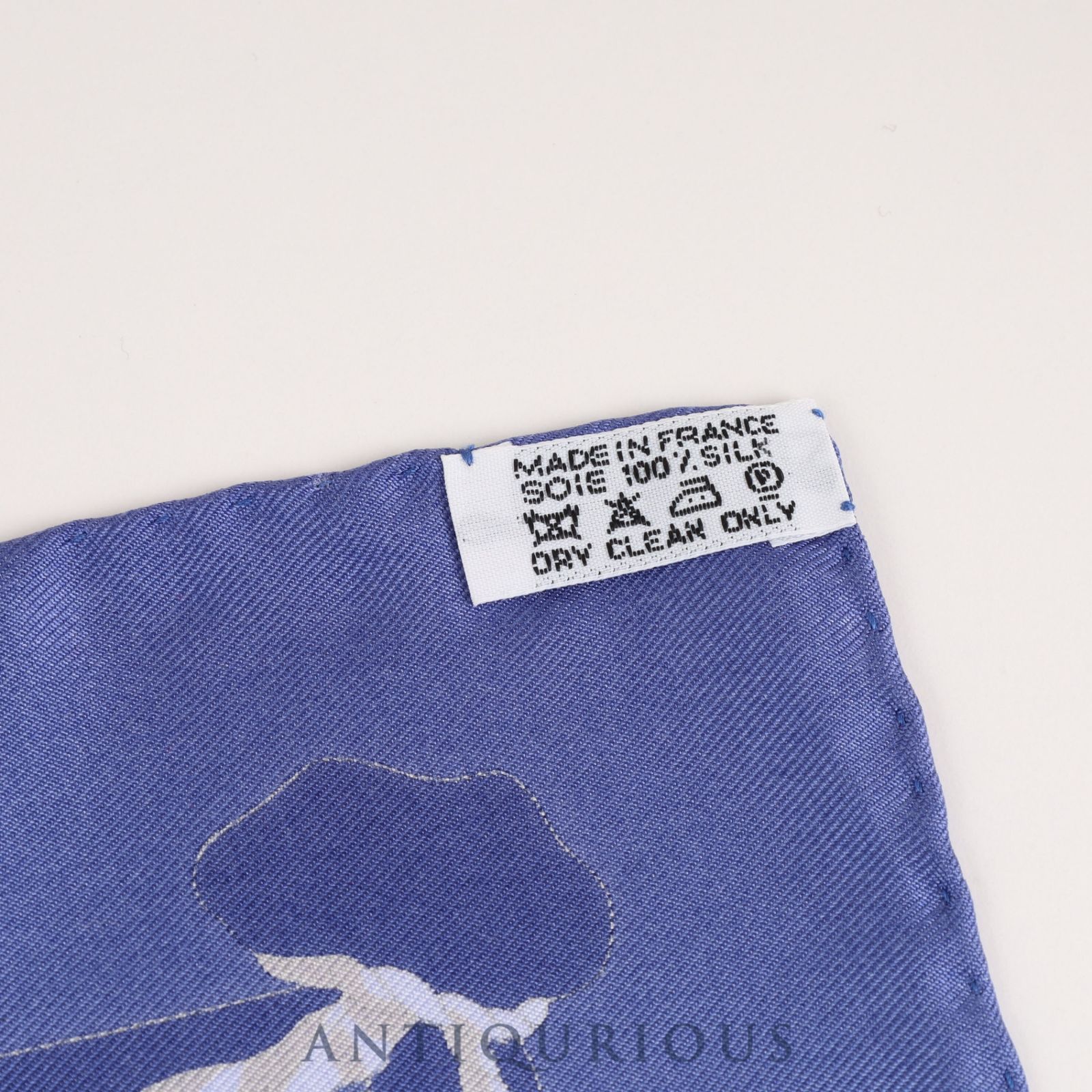  エルメス スカーフ カレ45 LES SONT LA SAGESSE DES NATION SILK 100％ ハンカチ 小物