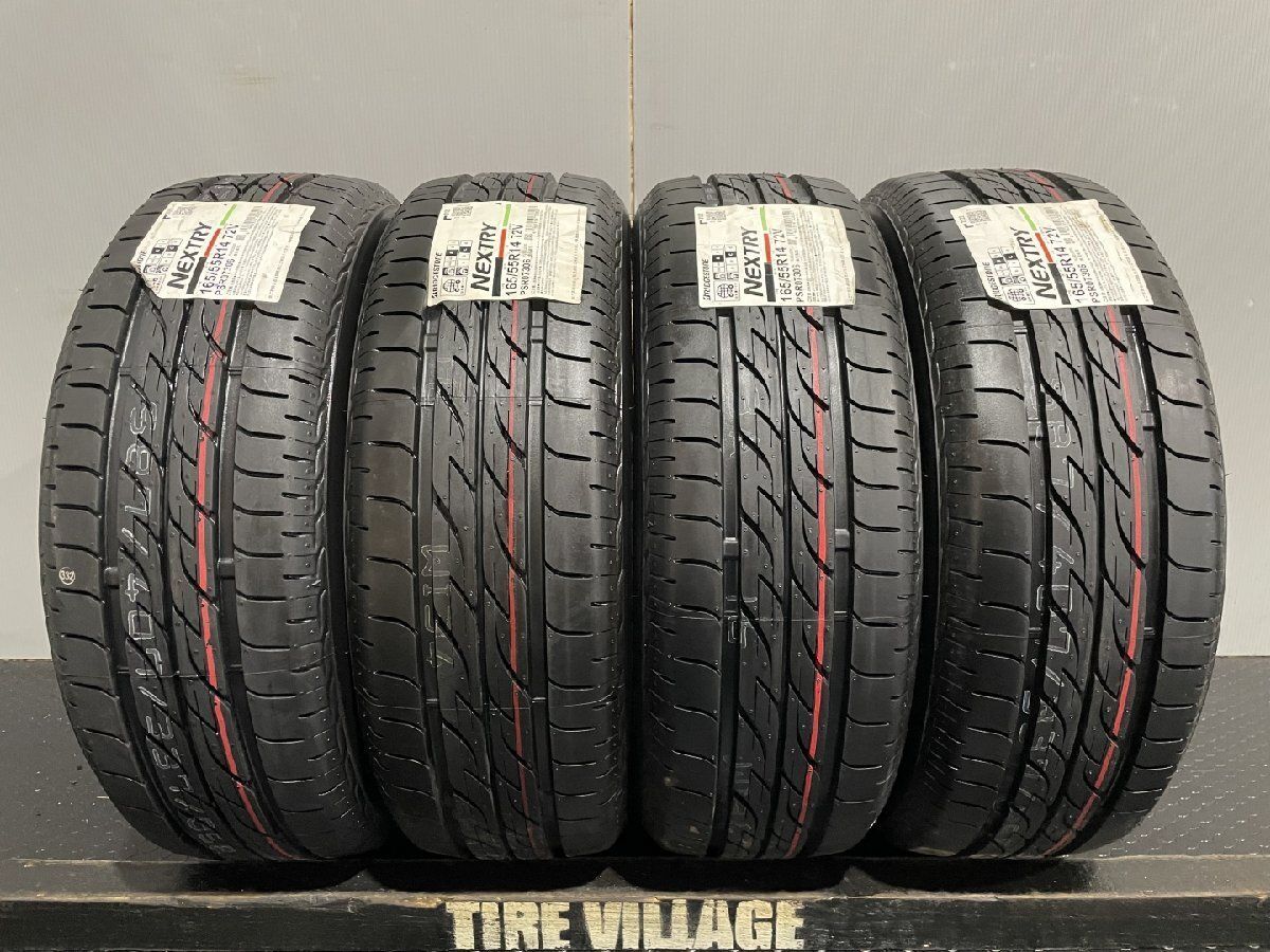 タイヤ代工賃全部込み! 165/55R14 ブリヂストンNEXTRY 中古タイヤ4本