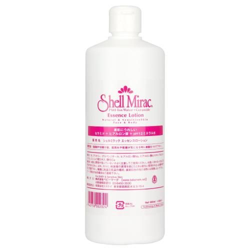 シェルミラック エッセンスローション 500ml 化粧水 セラミド 敏感肌 乾燥肌 無添加 保湿 美容 ハリ キメ スキンケア エイジングケア 毛穴 うるおい ローション 高保湿 自然成分