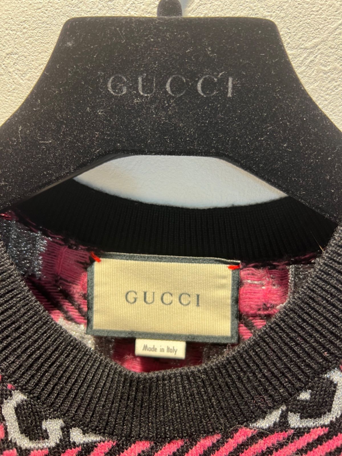 中古品】明日まで限定価格 GUCCI グッチ 半袖 セーター ハンガー付き 