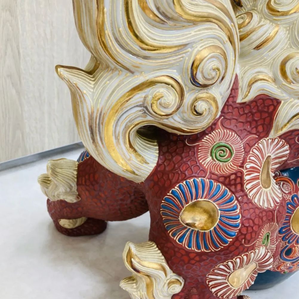 美品 九谷焼 巨大シーサー 送料込み 美品 九谷焼 巨大シーサー 送料込み 美品 九谷焼 巨大シーサー 送料