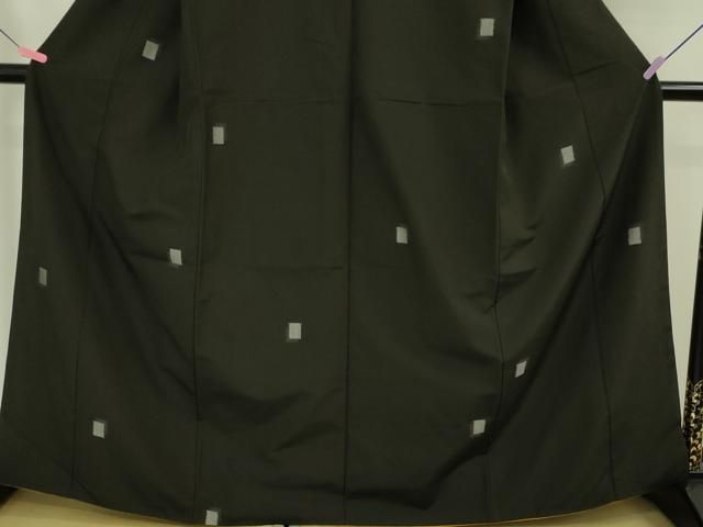 平和屋本店□極上 伝統工芸士 馬淵登 本場越後伝統的工芸品 墨織 お召