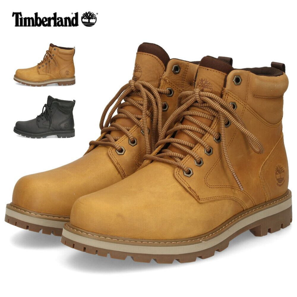 Timberland ティンバーランド メンズ ブーツ 幅広 ワイド 本革 防水 0A69UH ブリットン ロード ミッド レースアップ  ウォータープルーフ ブーツ フルグレインレザー ブラック ウィート 黒 茶 紐靴 - メルカリ