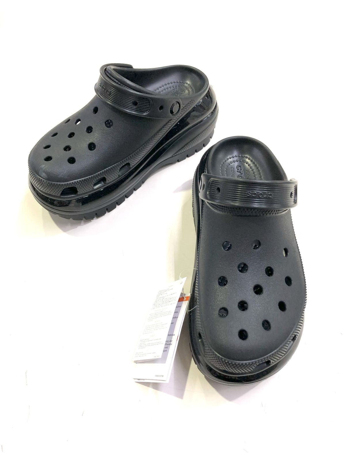 CROCS クロックス 207988-001 CLASSIC MEGA CRUSH CLOG クラシック メガクラッシュ クロッグ サンダル 25cm ブラック