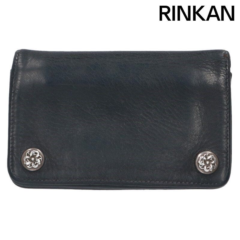 クロムハーツ 1ZIP 1ジップ ケルティックボタンレザーウォレット財布 メンズ