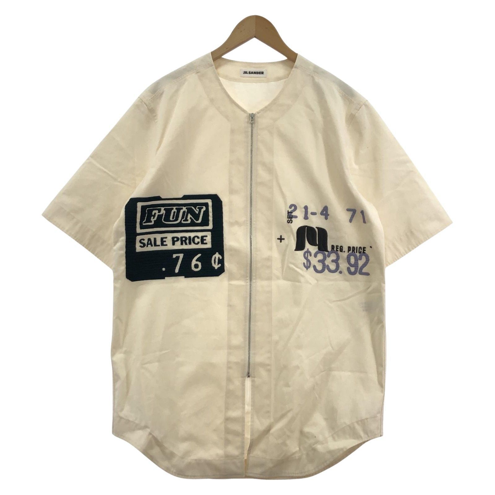 JIL SANDER 22ss Patched Baseball Shirt 46 ホワイト - メルカリ