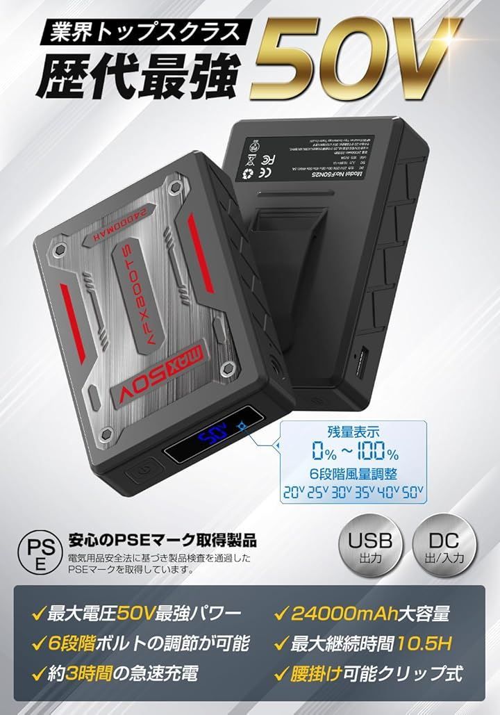 90mm服穴径対応 暑さ対策