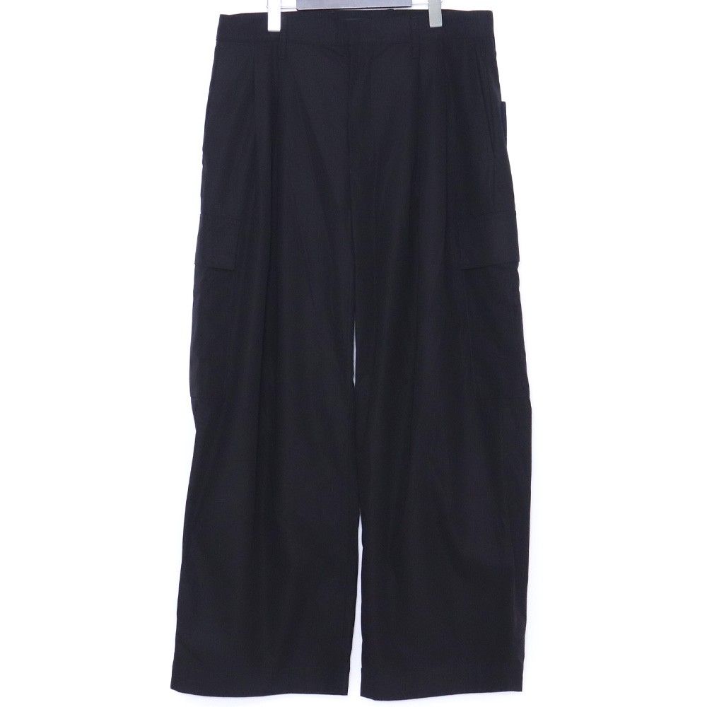 ALMOSTBLACK WIDE 6POCKET PANTS サイズ3 ブラック 25SS-PT02
