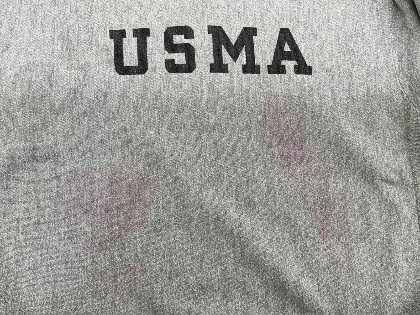 80's リバースウィーブ USMA 軍モノ 前V 霜降りグレー トリコタグ 楽天市場】80s ☆ チャンピオン リバースウィーブ USMA 染込み