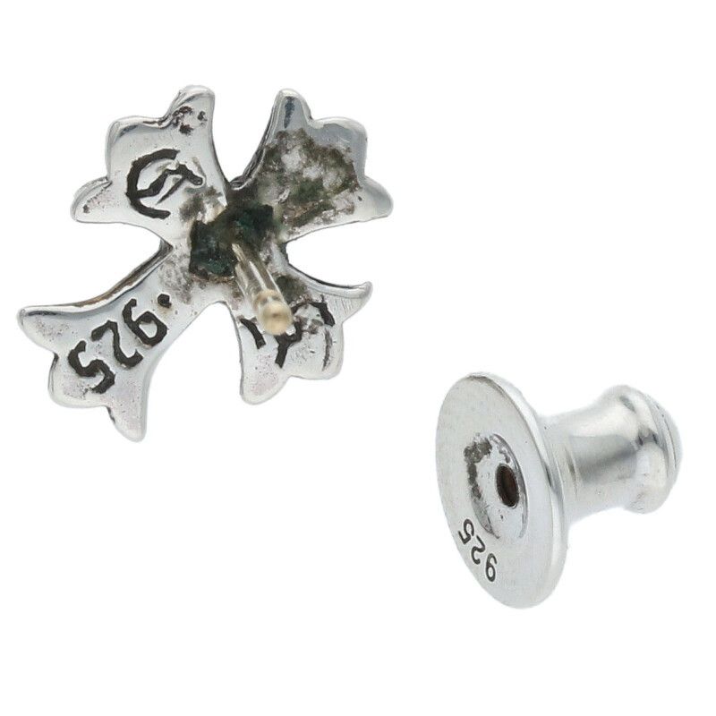 クロムハーツ No2 CH CRS/CHクロススタッド シルバーピアス メンズ