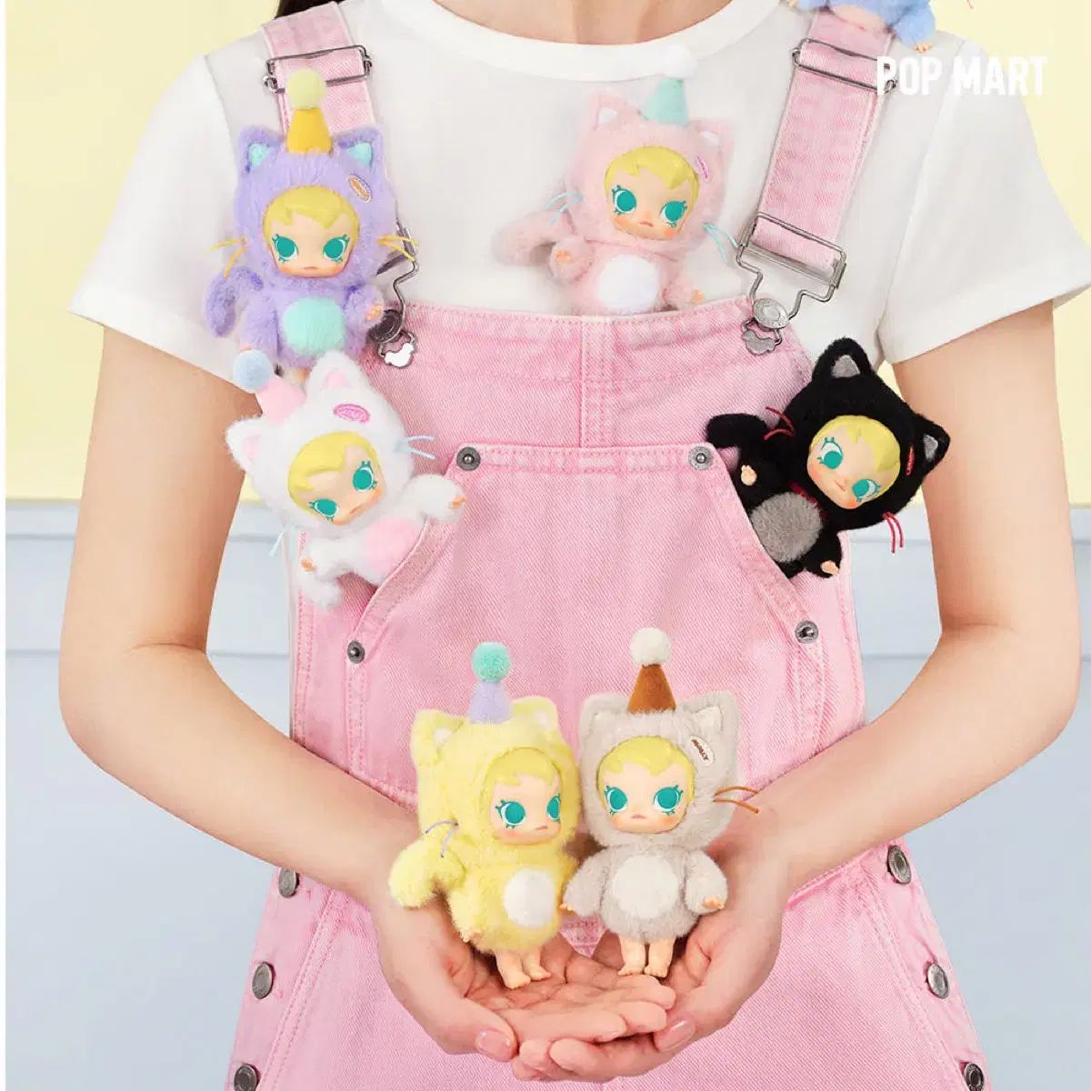 ポップマート ベイビー・モリー ポケットに みんな キーリング 販売