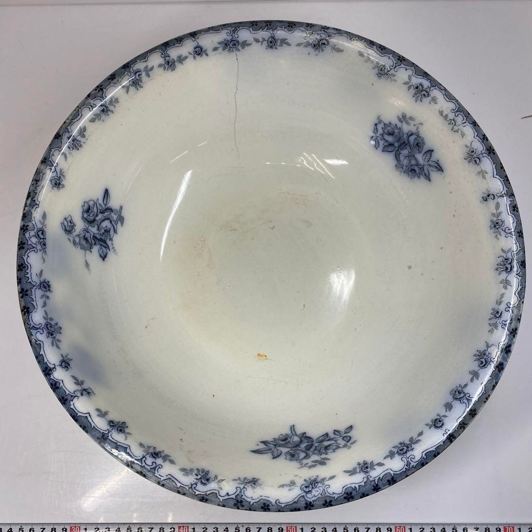 英国製 HERON CROSS 大鉢.花入 東H5-0911③