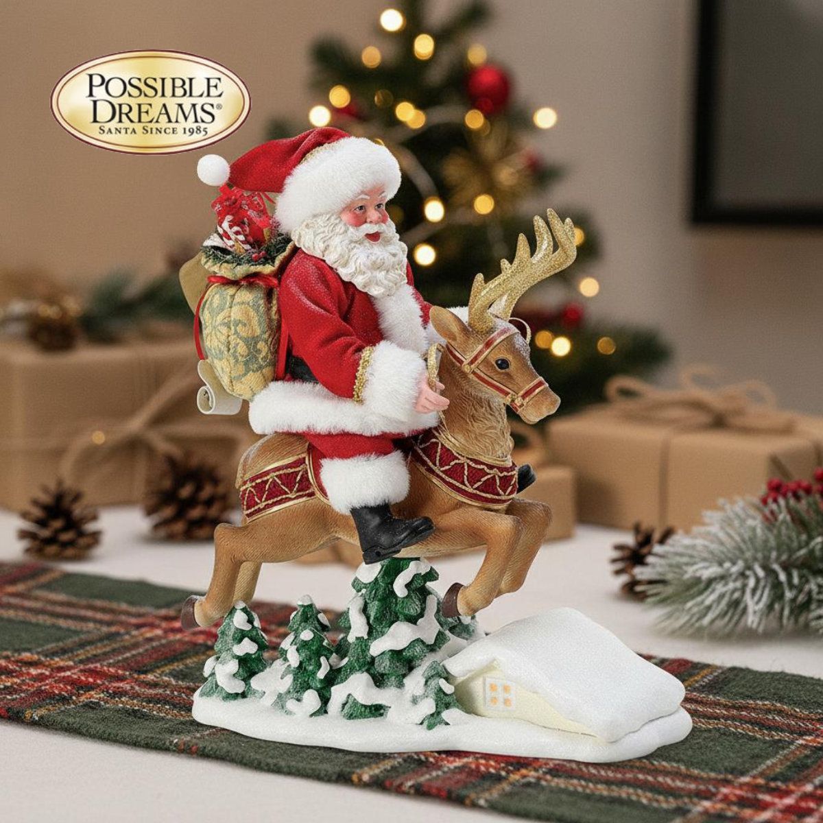 POSSIBLE DREAMS サンタクロース置物　人形　クリスマス POSSIBLE DREAMS サンタクロース置物 クリスマス