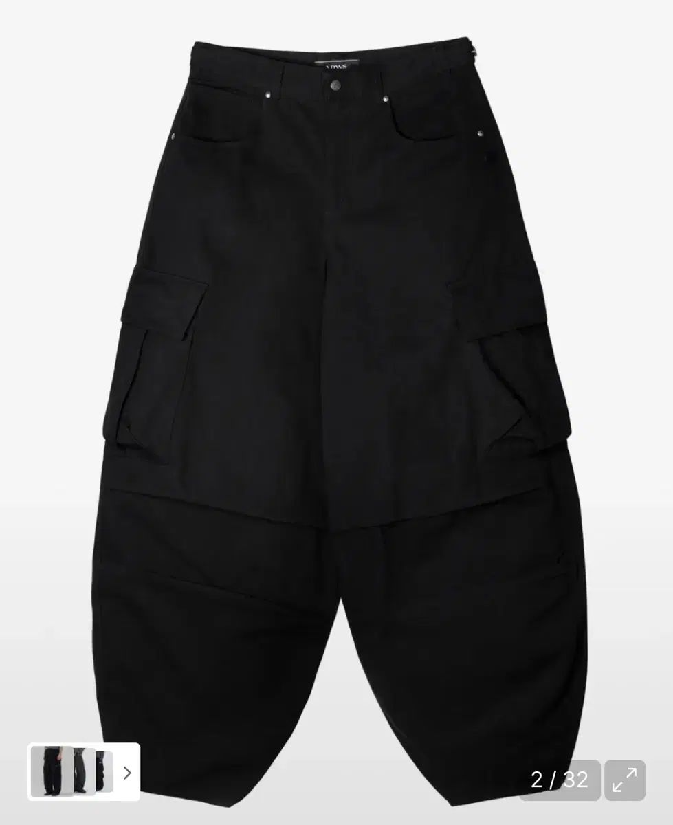 イドン ワナー セル Andy Twill Balloon Cargo Pants