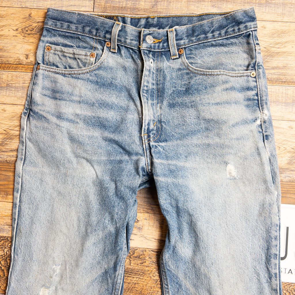 Levi'sリーバイス517デニムパンツフレアブーツカット古着メキシコ リーバイス517フレアデニムブーツカットデニムジーンズ濃紺