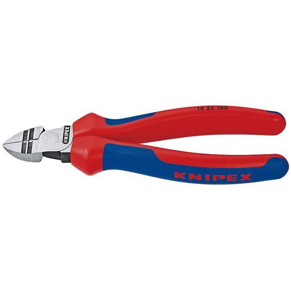 安心発送 KNIPEX（クニペックス）1422-160 穴付ニッパー （SB