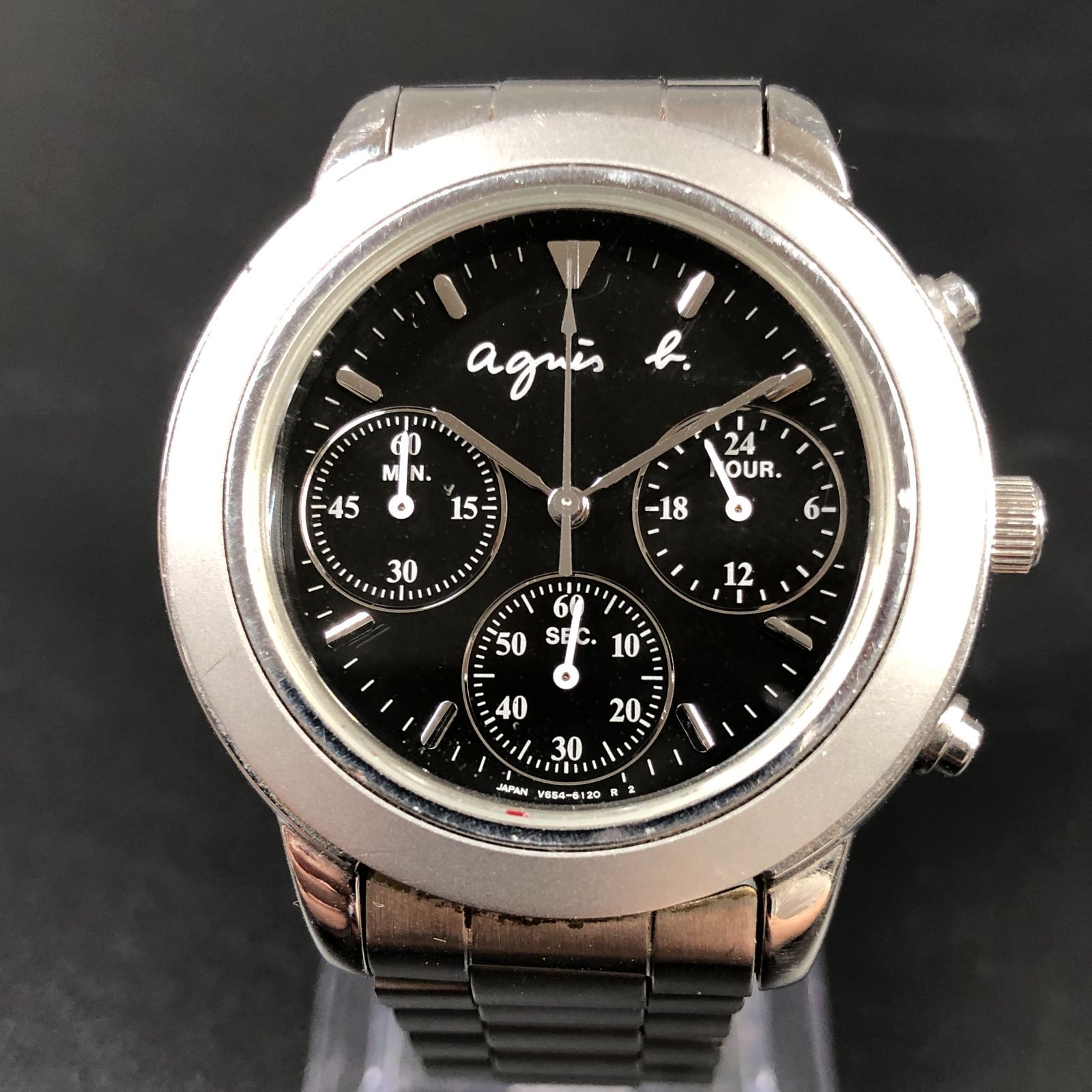 最終価格 agnes b. アニエスベー メンズ 腕時計 V654-6100 クォーツ ...