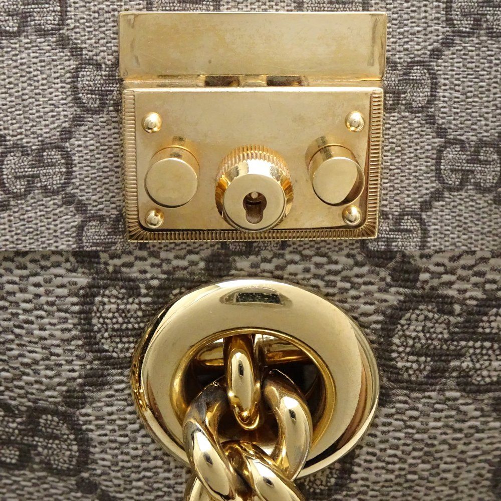 GUCCI グッチ GGスモール 498156 ショルダーバッグ パドロック レザー  