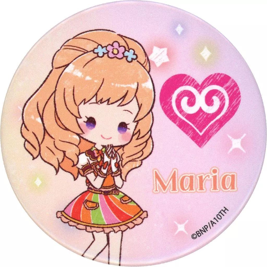 中古】バッジ・ビンズ 姫里マリア 「アイカツ! 缶バッジ 10.スクール