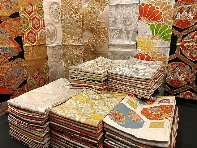 平和屋着物□袋帯 西陣 まとめて100点 鳳凰 向かい鶴 向かい蝶 風景 花  