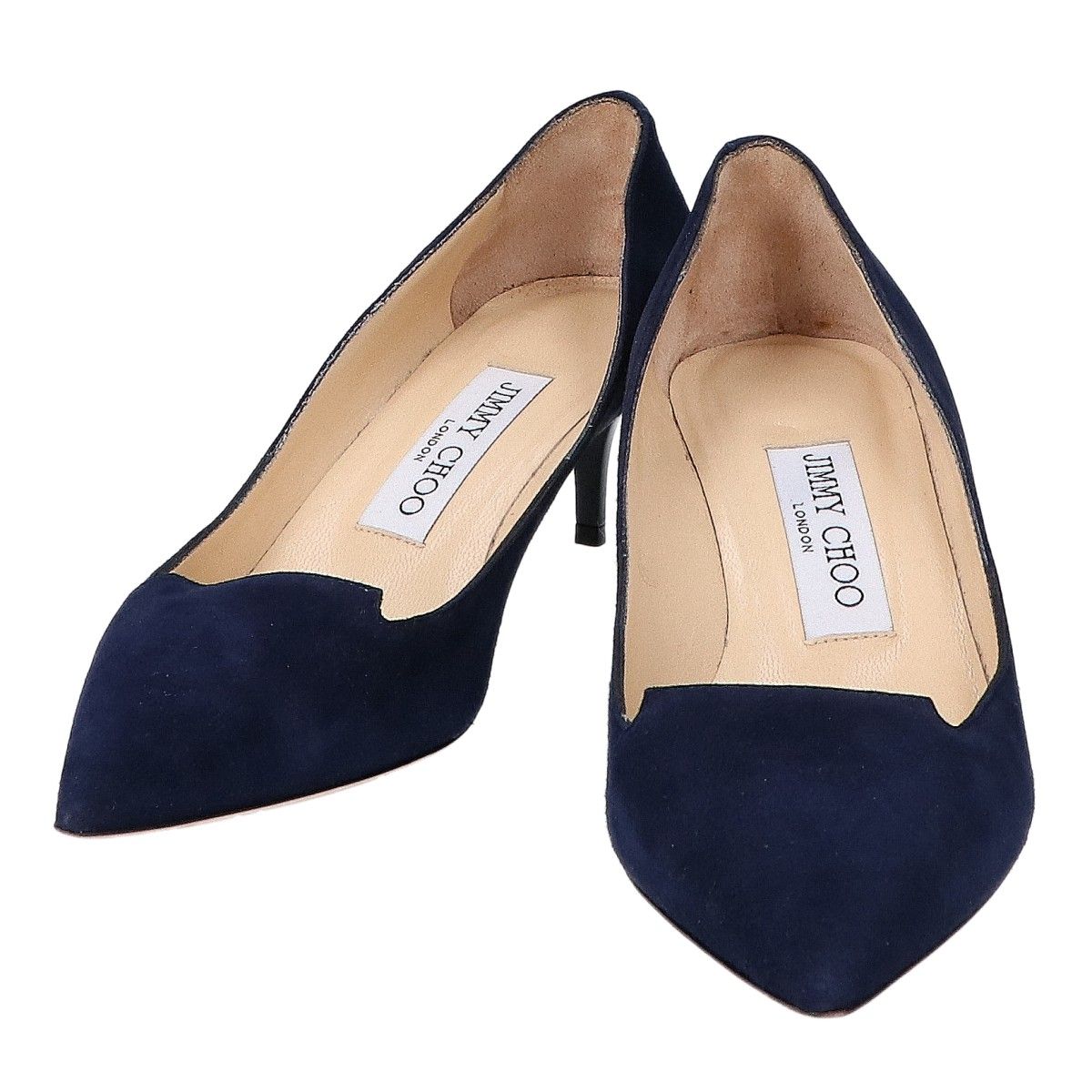 JIMMY CHOO ジミーチュウ 【美品】スエード ポインテッドトゥ 34 1/2 