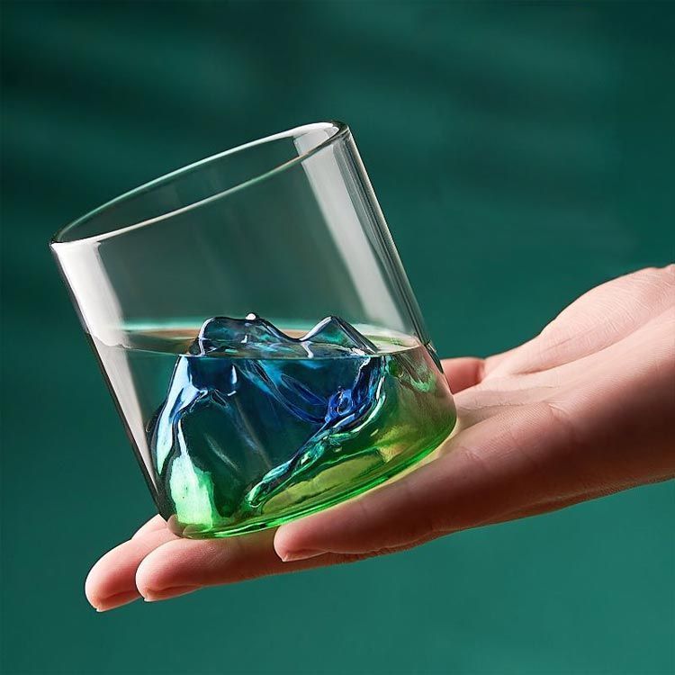 全7色 グラス 底山 ロックグラス 2個セット 耐熱ガラス製 カップ