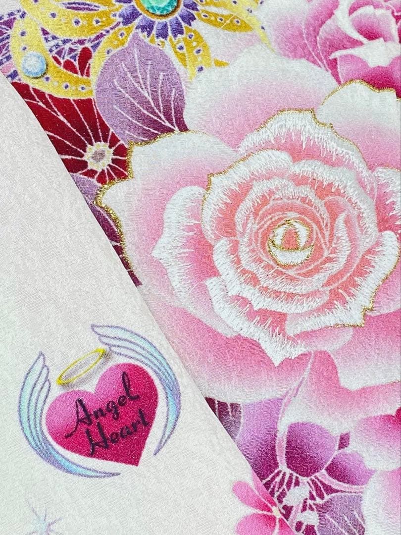 ブランド振袖 エンジェルハート 豪華 銀通し 刺繍 身丈172cm - メルカリ