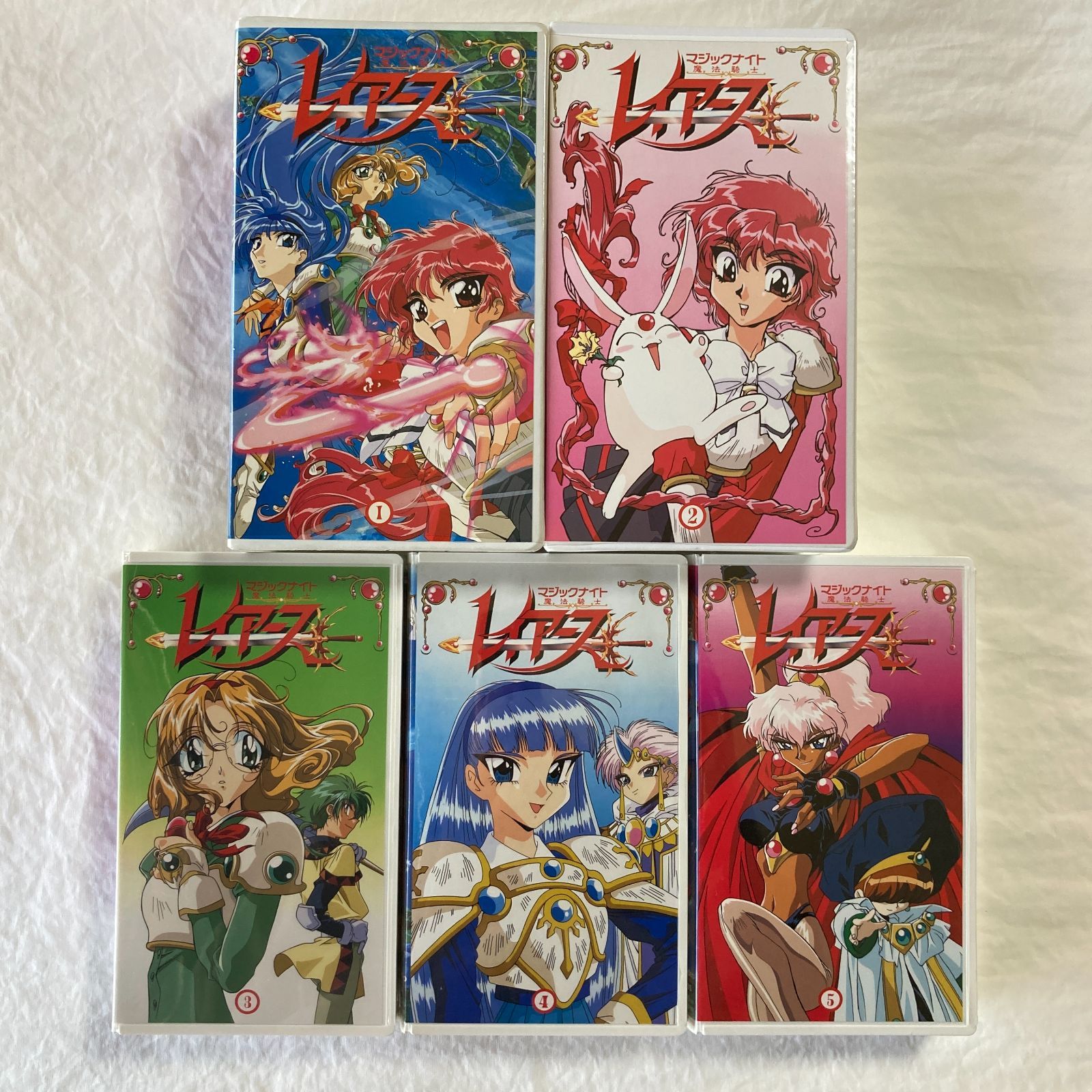ビデオ】マジックナイト 魔法騎士 レイアース VHS 1～5巻 スタンプ