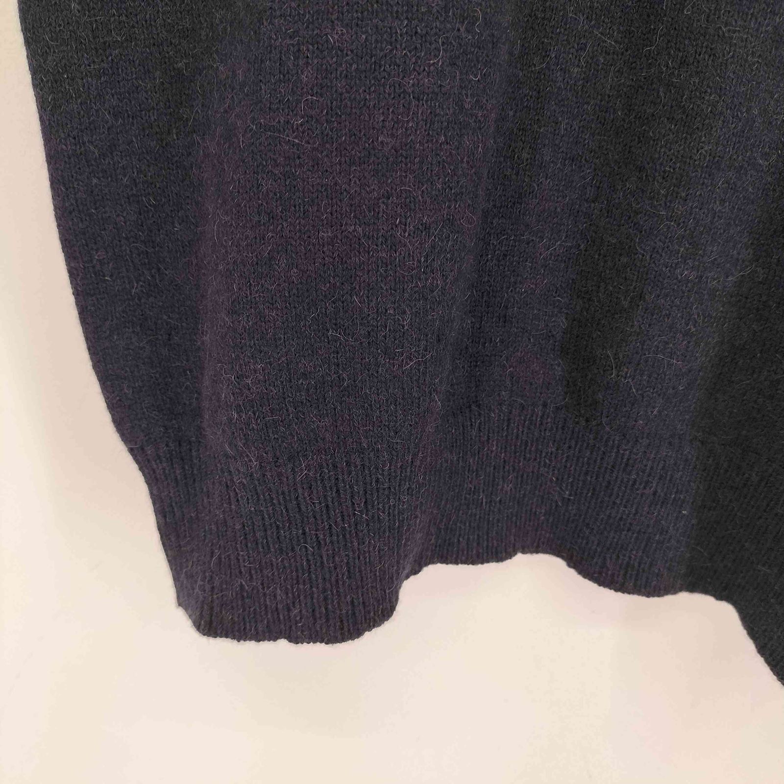 DRIES VAN NOTEN 13aw Vネックアルパカニット DRIES VAN NOTEN(ドリスヴァンノッテン) アルパカモヘアボーダー