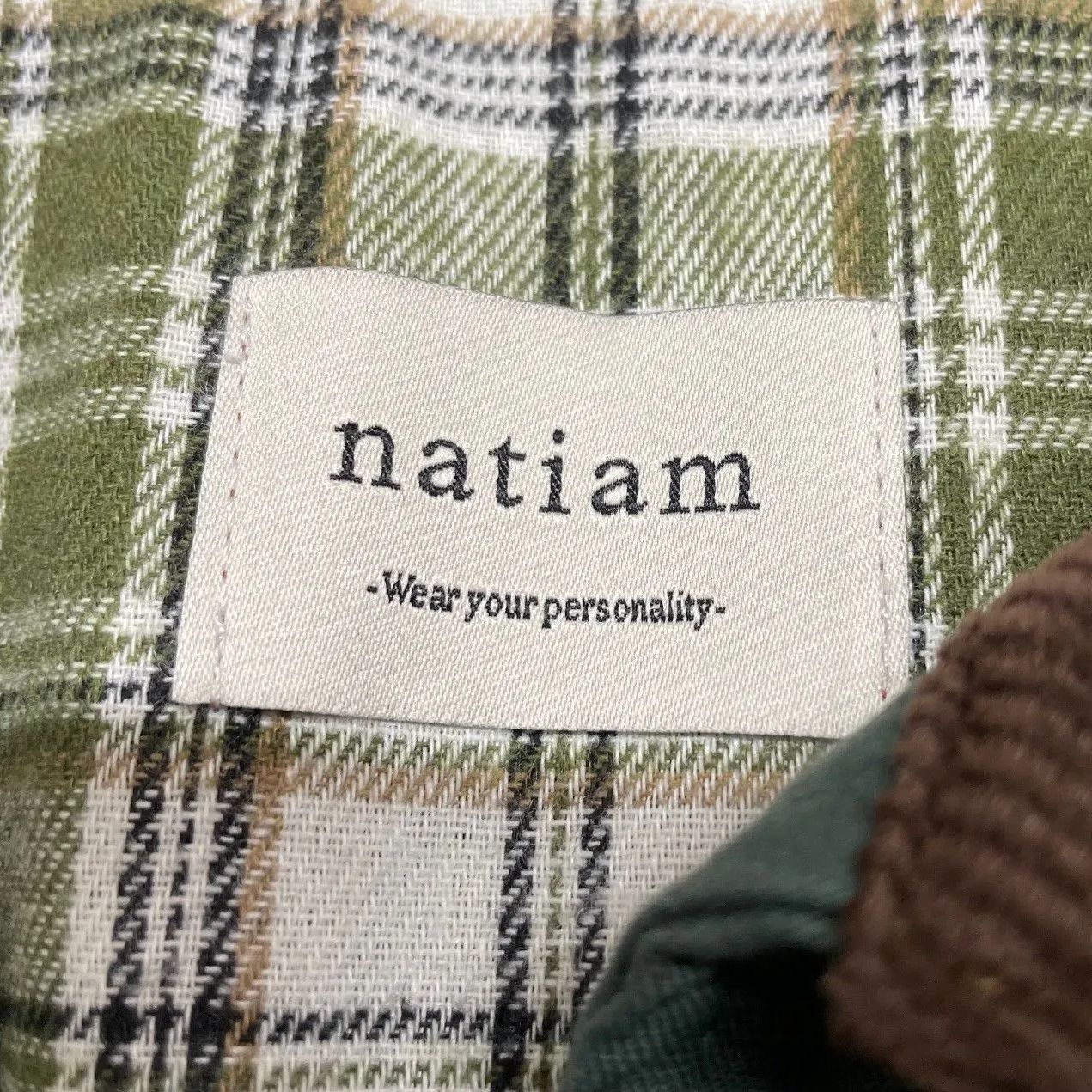 natiam 】ナティム ショートワークジャケット グリーン FREE - メルカリ