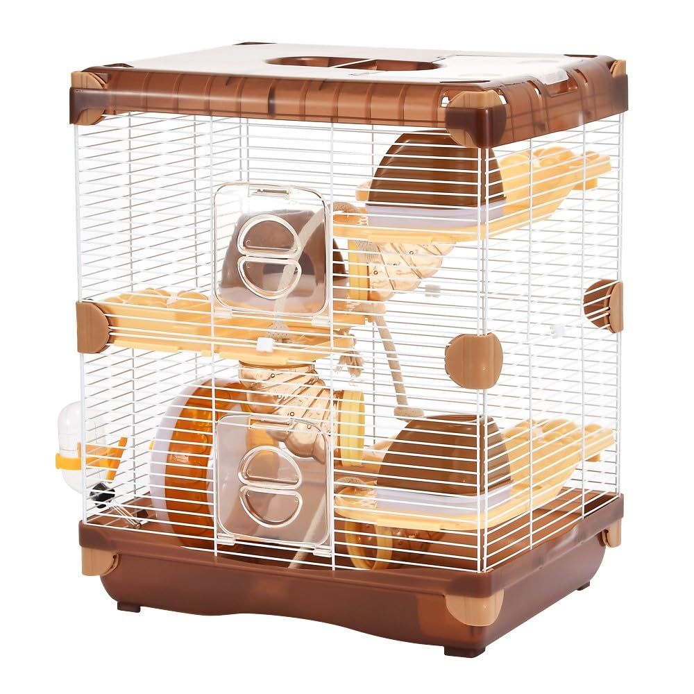 ハムスター 小動物 ゲージ 新品 PETZHUBO ハムスターケージ 小動物ケージ 3段階 ケージ