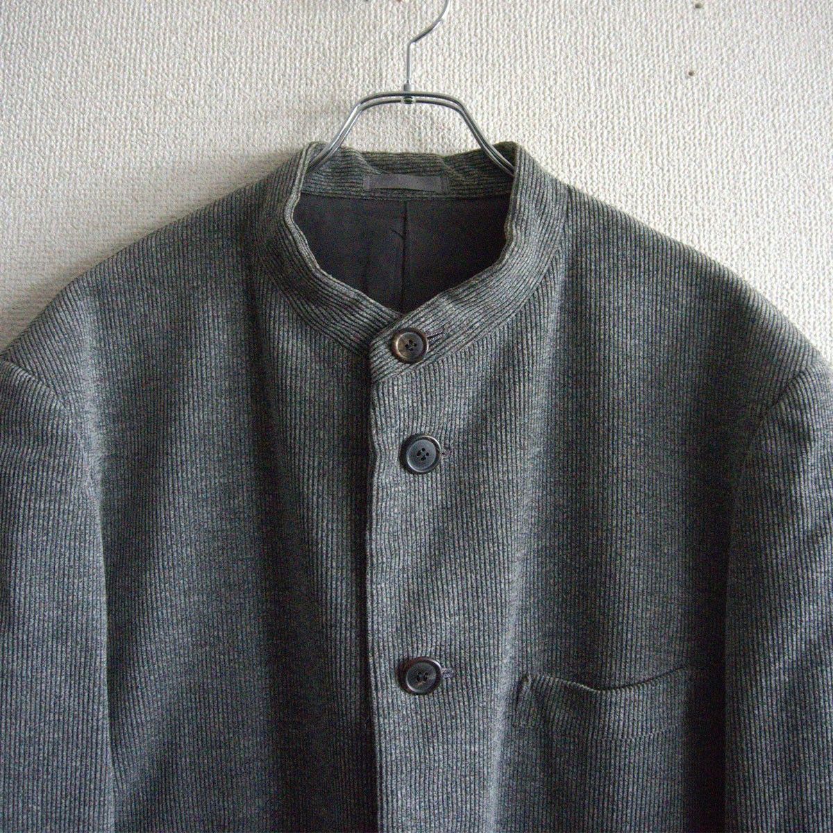 雰囲気抜群】ISSEY MIYAKE MEN【ノーカラー ジャケット】XL イッセイ