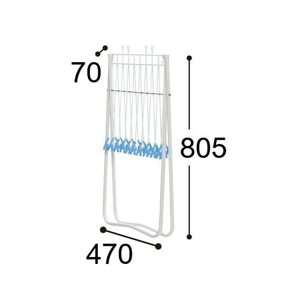 まとめ） サワフジ スタンド物干 E20DX20枚掛け LSM-20 1台 【×3セット