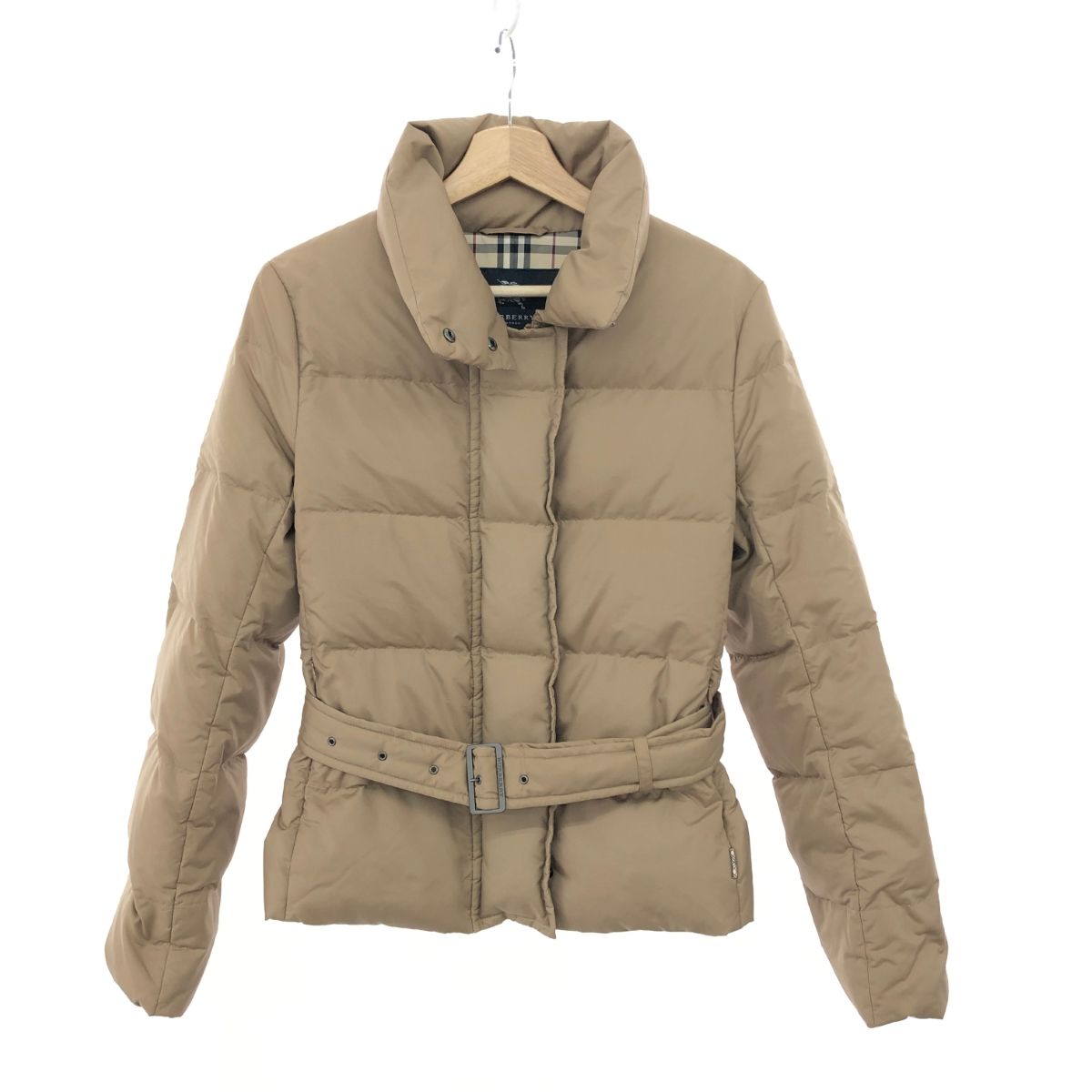 美品】BURBERRY LONDON ダウン ベスト ノバチェック ベージュ