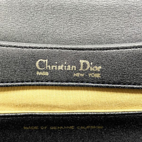 Christian Dior ロゴ金具 小銭入れ付 スクエア 肩掛け ショルダー