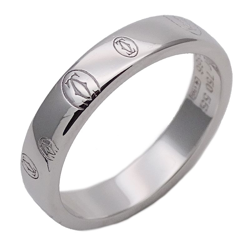 カルティエ Cartier リング レディース ブランド 指輪 750WG ハッピーバースデー ホワイトゴールド 55 約15号 ジュエリー 磨き済み