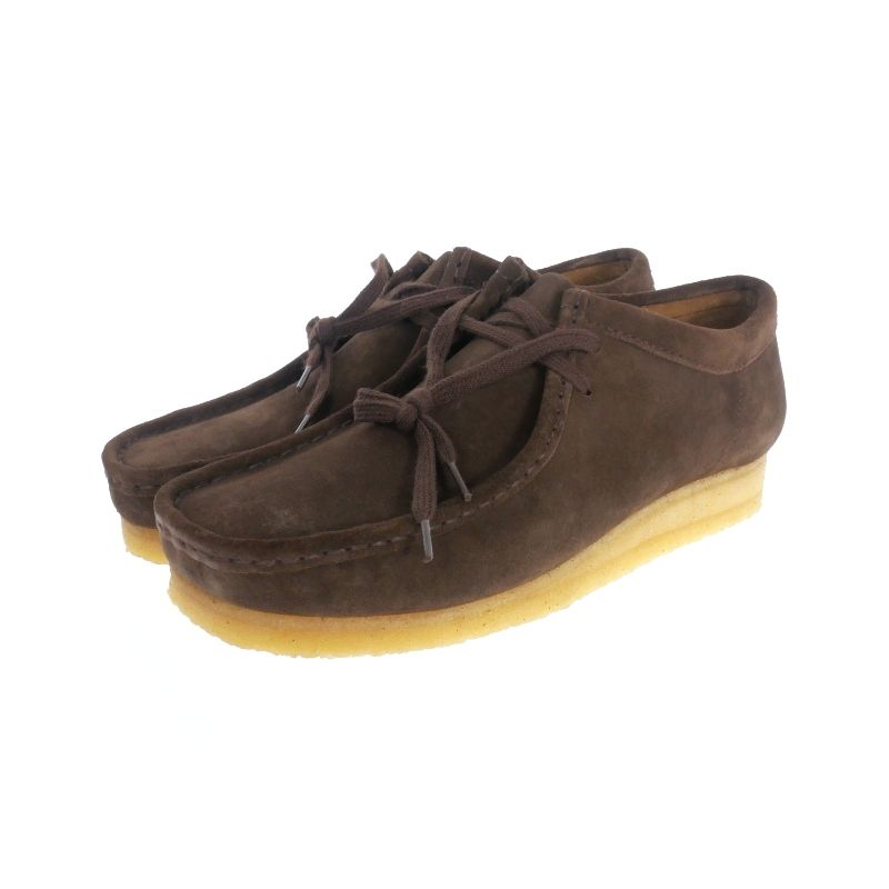 クラークス clarks Wallabee ワラビー カジュアルシューズ 靴 UK8.5 26.5cm ダークブラウン 茶