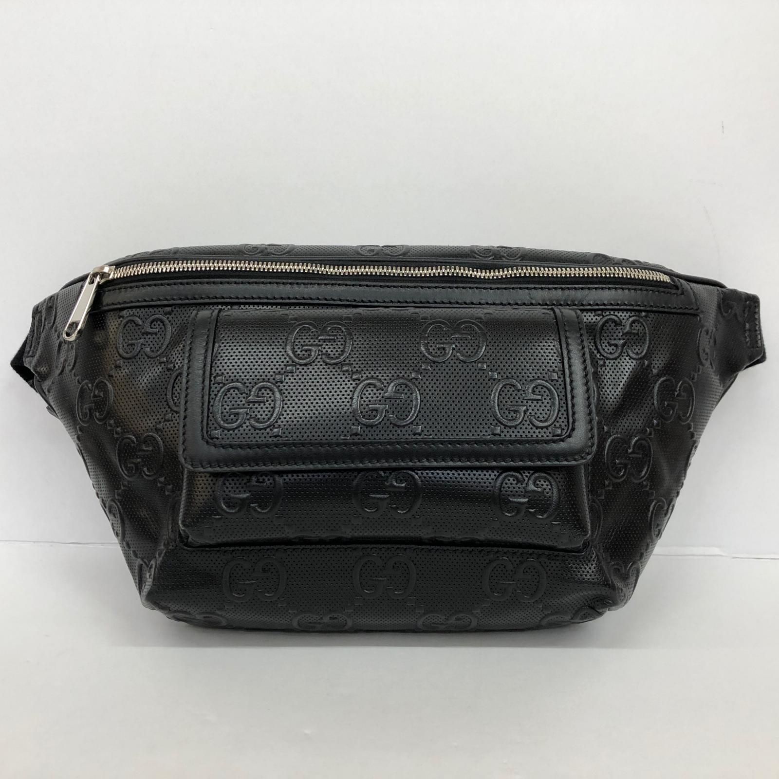 加古川店 GUCCI グッチ ウエストバッグ 645093 525040 GGエンボス 122