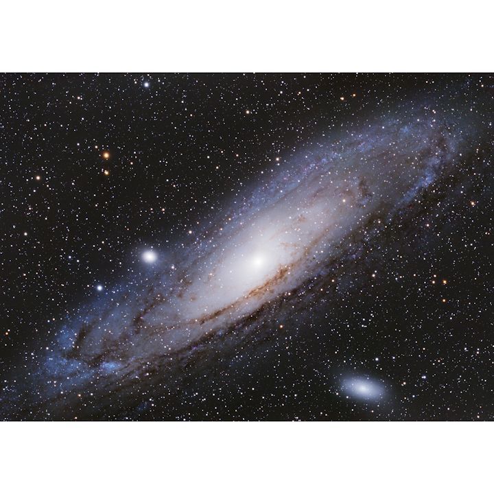 絵画風 壁紙ポスター (はがせるシール式) 銀河 アンドロメダ星雲 M31 ギャラクシー 宇宙 天体 神秘 キャラクロ SPC-015A1 (A1版 830mm×585mm) ＜日本製＞ ウォールステッカー お風呂ポスター