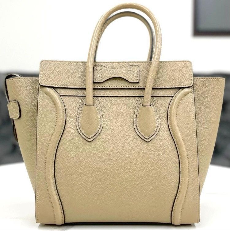 【爆安セール】 セリーヌ ラゲージ マイクロ デューン レザー トートバッグ 2017年