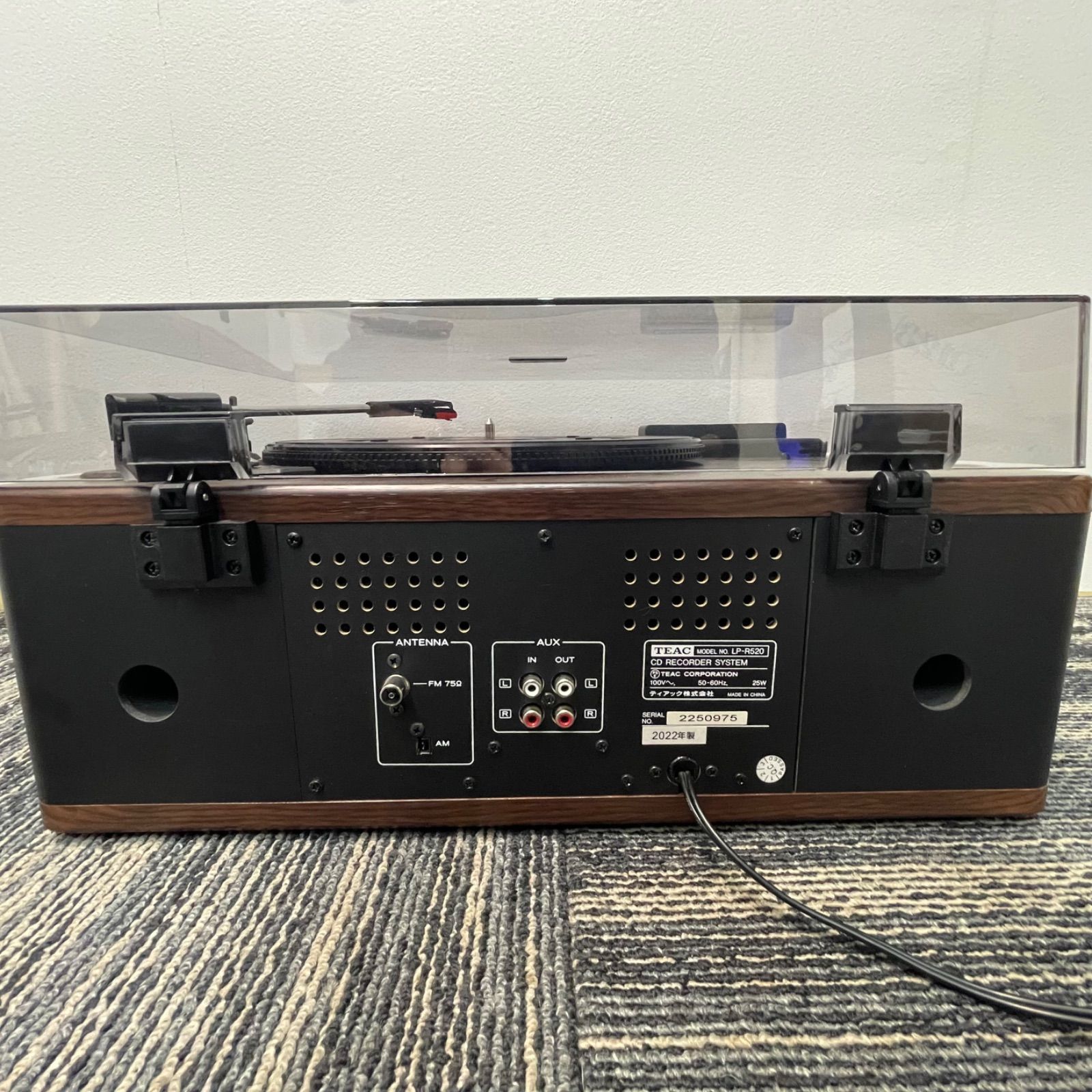 NPA】2022年製 TEAC ティアック LP-R520 ターンテーブル カセット 