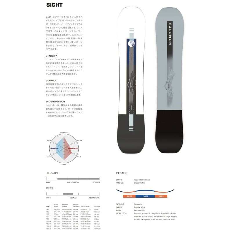 ムラスポ公式】SALOMON サロモン SIGHT サイト 24-25 NEW メンズ