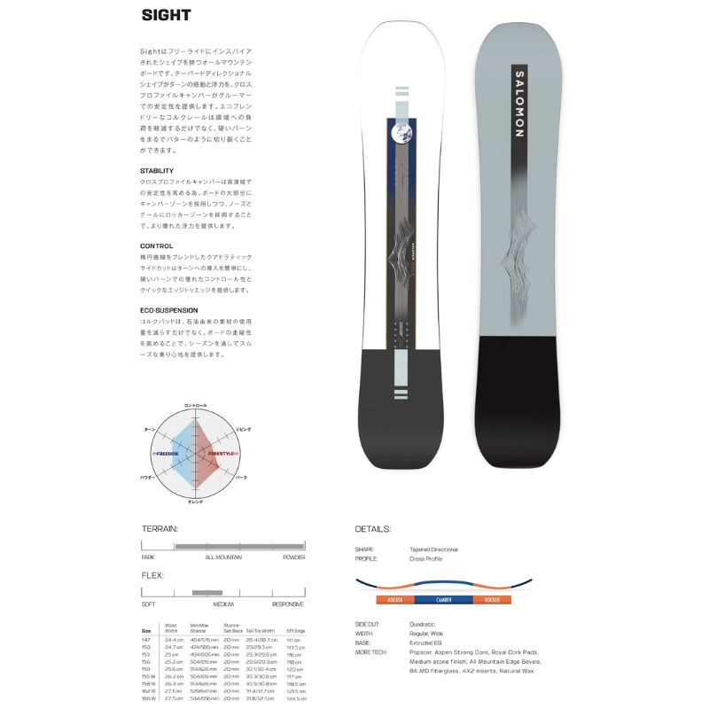 Salomon SIGHT スノーボード くく 147cm