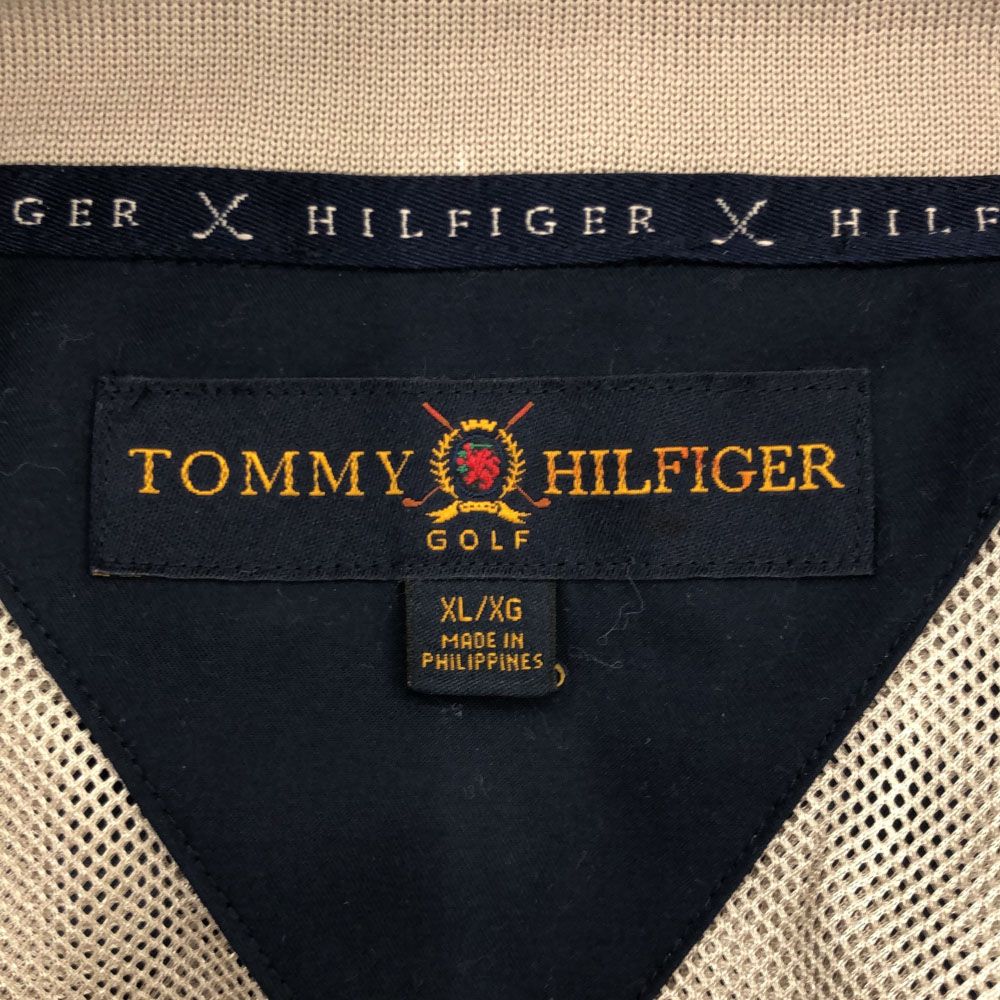 トミーヒルフィガー ゴルフ 5分袖 スニードジャック ジャケット XL ネイビー TOMMY HILFIGER 裏メッシュ プルオーバー メンズ