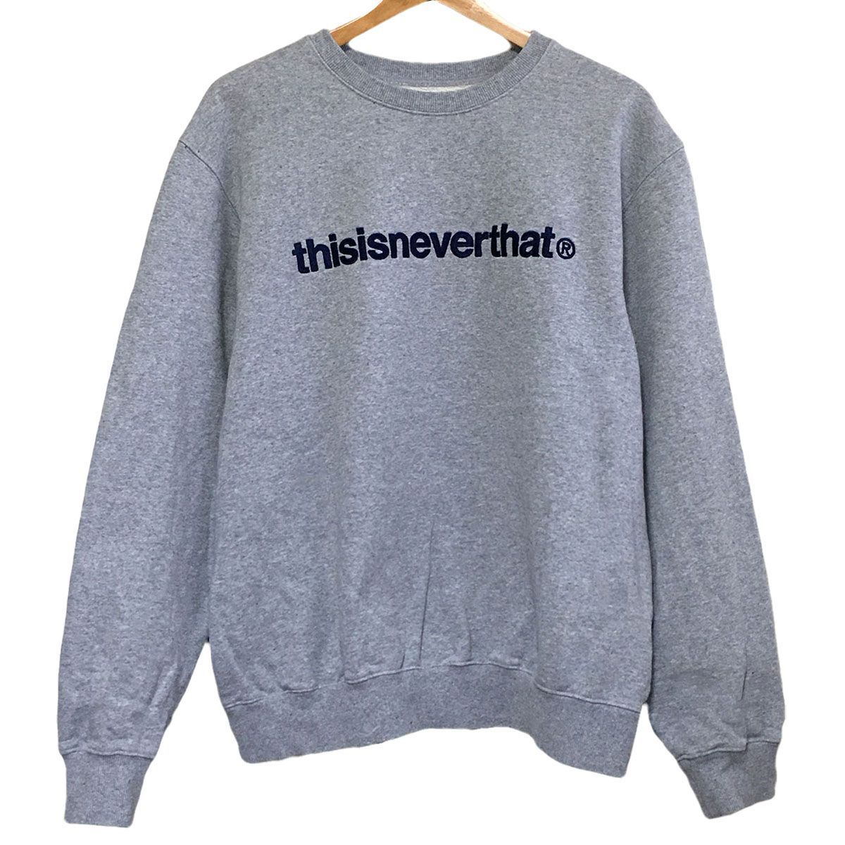 thisisneverthat グレー トレーナー Mサイズ 正規品完売品 thisisneverthat スウェット グレー M ネバザ