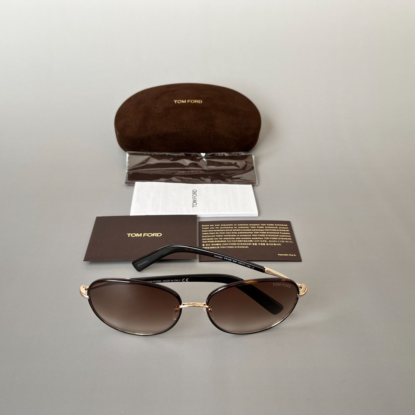 サングラス トムフォード TOM FORD ラウンド ブラウン 新品 ハイ 