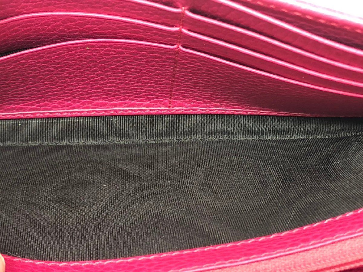 GUCCI 長財布　GGマーモント ピンク　箱付き ◇GUCCI グッチ GGマーモント コンチネンタルウォレット 長財布