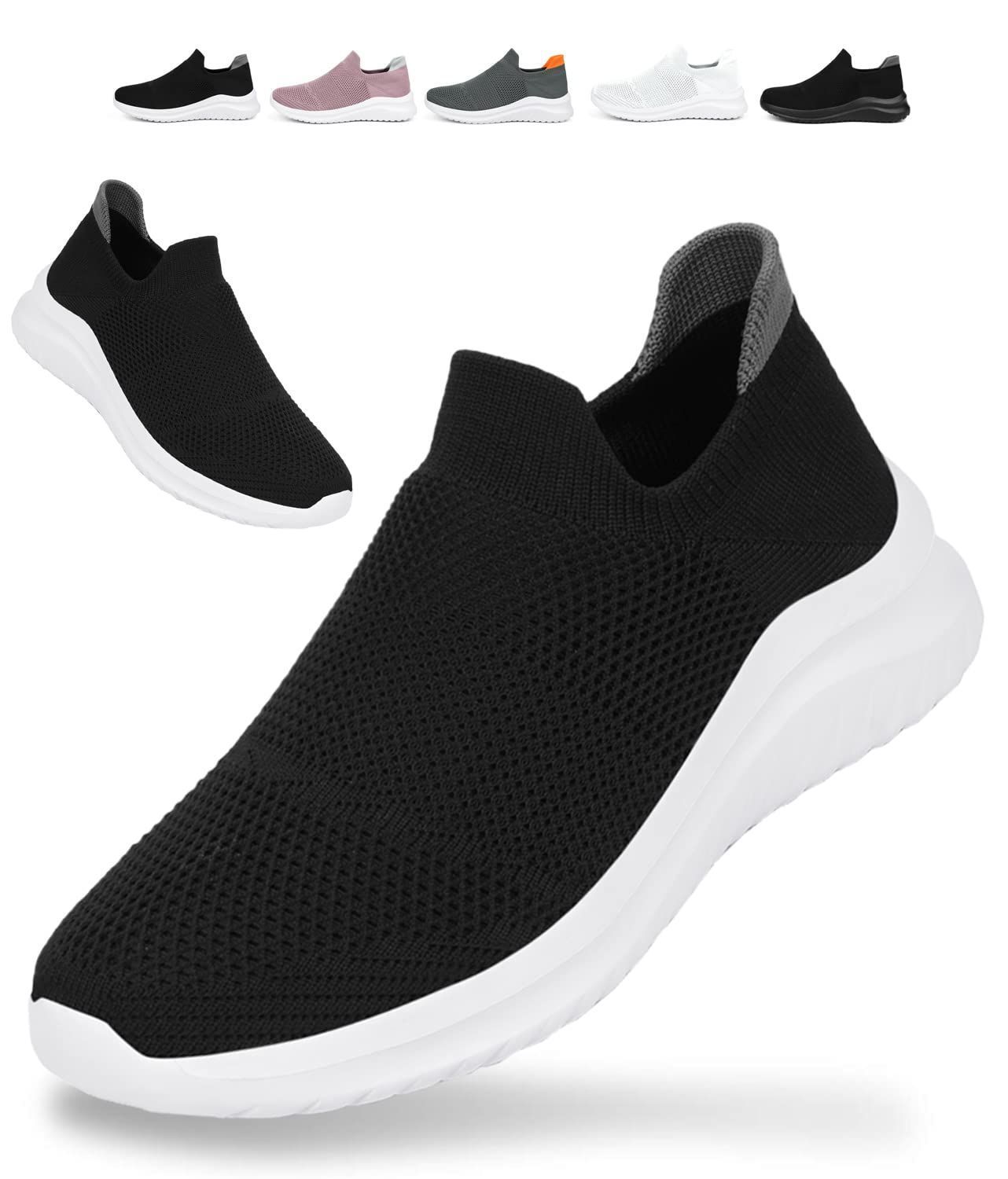 人気商品 メンズ 紐なし ナースシューズ レディース エアクッション 通気性 白 スリッポン 黒 履きやすい 疲れにくい スニーカー 超軽量 美脚 ウォーキング JIAFO 男女兼用 婦人靴 作業靴22.5cm~27.5cm