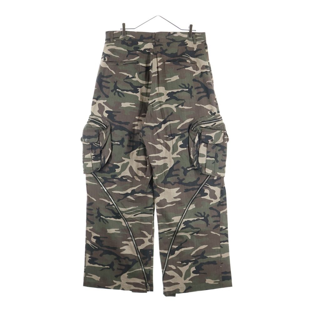 トリプルエフポスタルサービス 24 AW WIDE BACKZIP CARGO PANTS バックジップワイドパンツ カモフラ カーキ